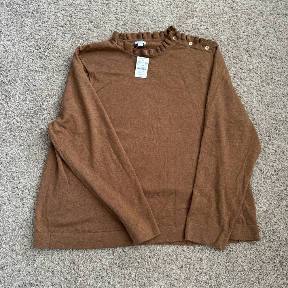 Brown J. Crew Sweater 3X